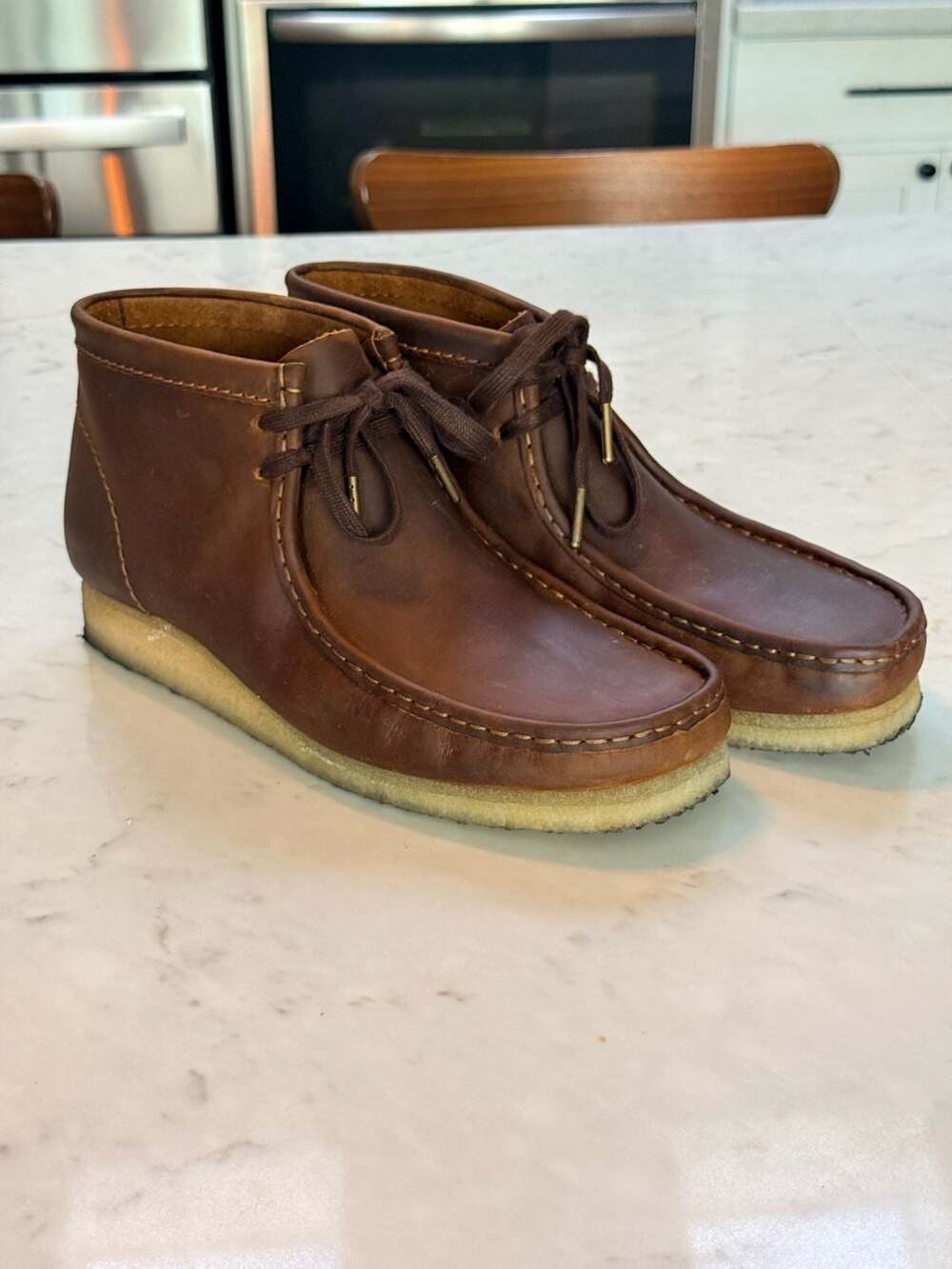 Clarks Originals Wallabee Boots Beeswax Leather Men’s 10.5